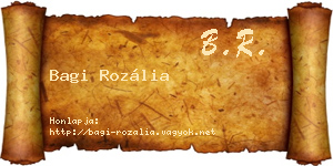 Bagi Rozália névjegykártya